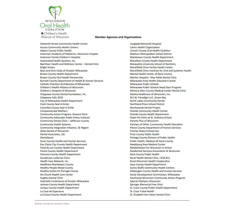 Member Agencies and Organizations