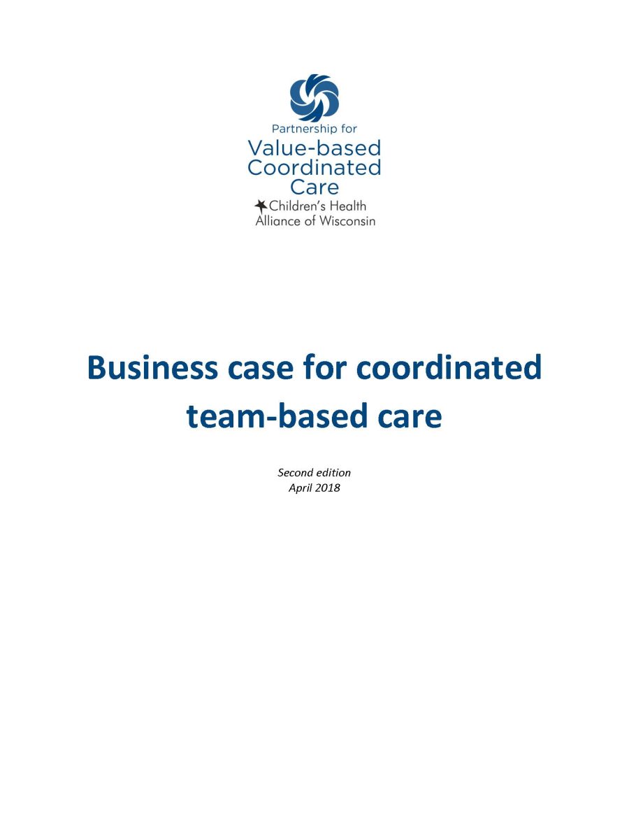 Value Based Coordinated Care April 2018