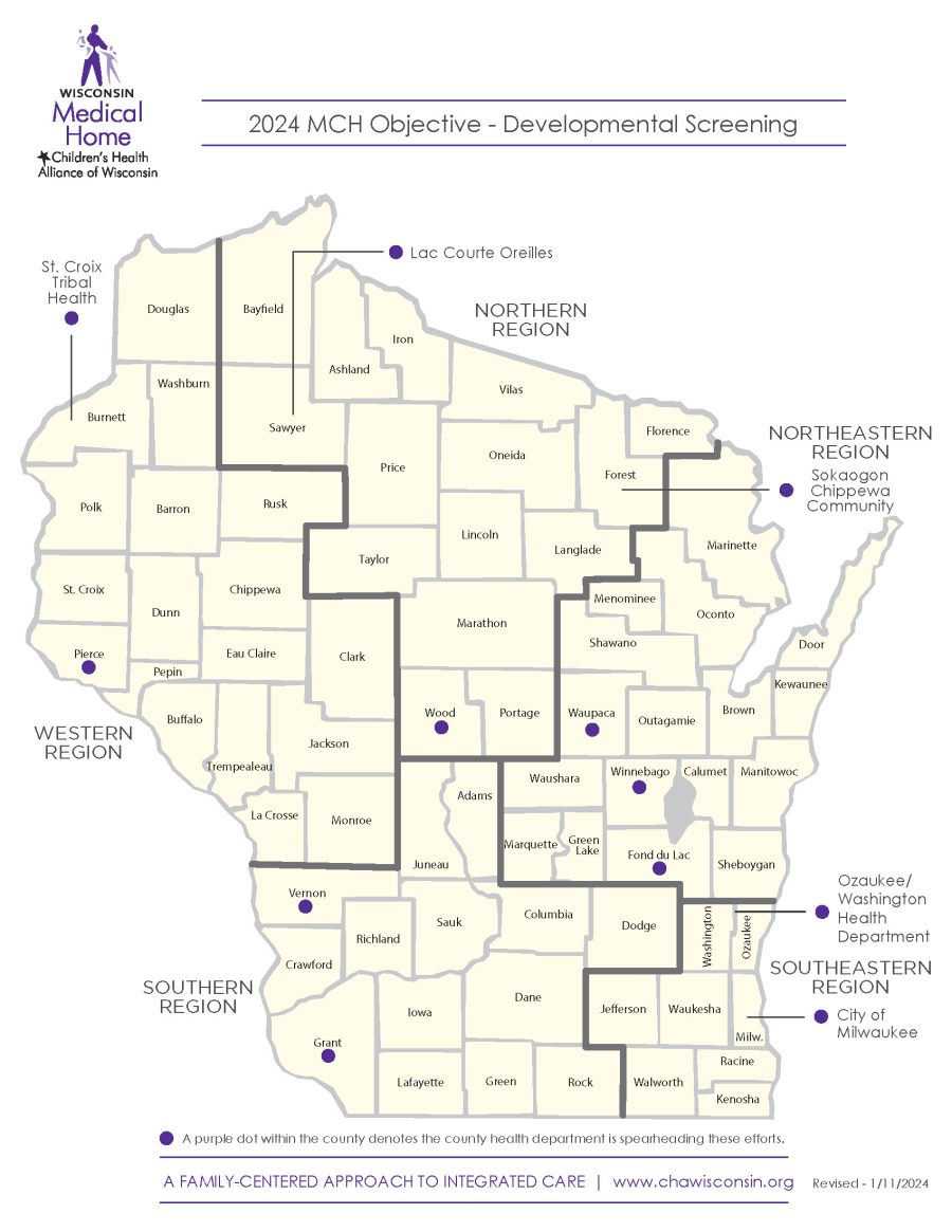 MCH Objective Map - Developmental Screening