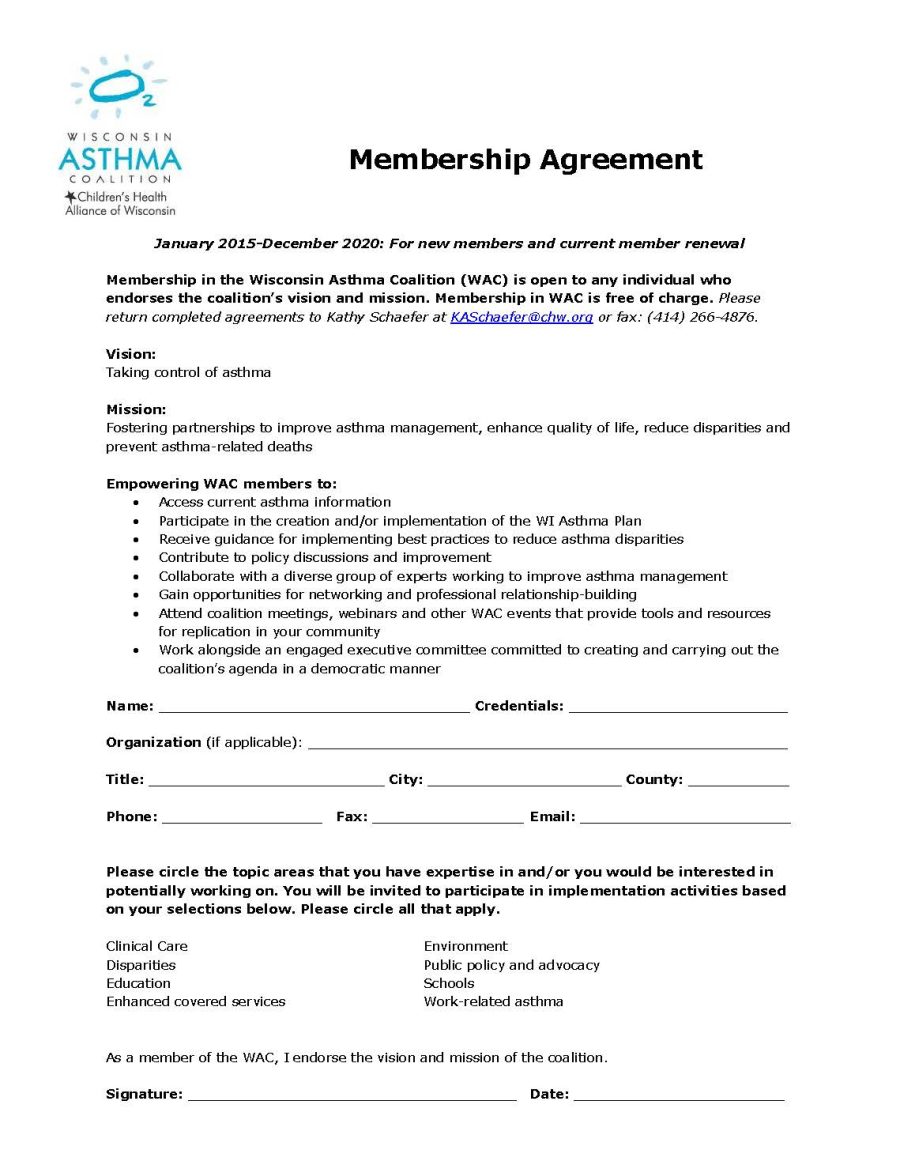 WAC Membership Agreement