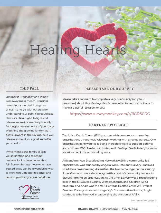 Healing Hearts Newsletter