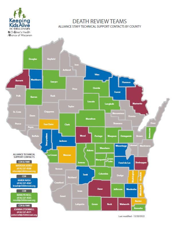 Keeping Kids Alive Technical Assistance Map 2021