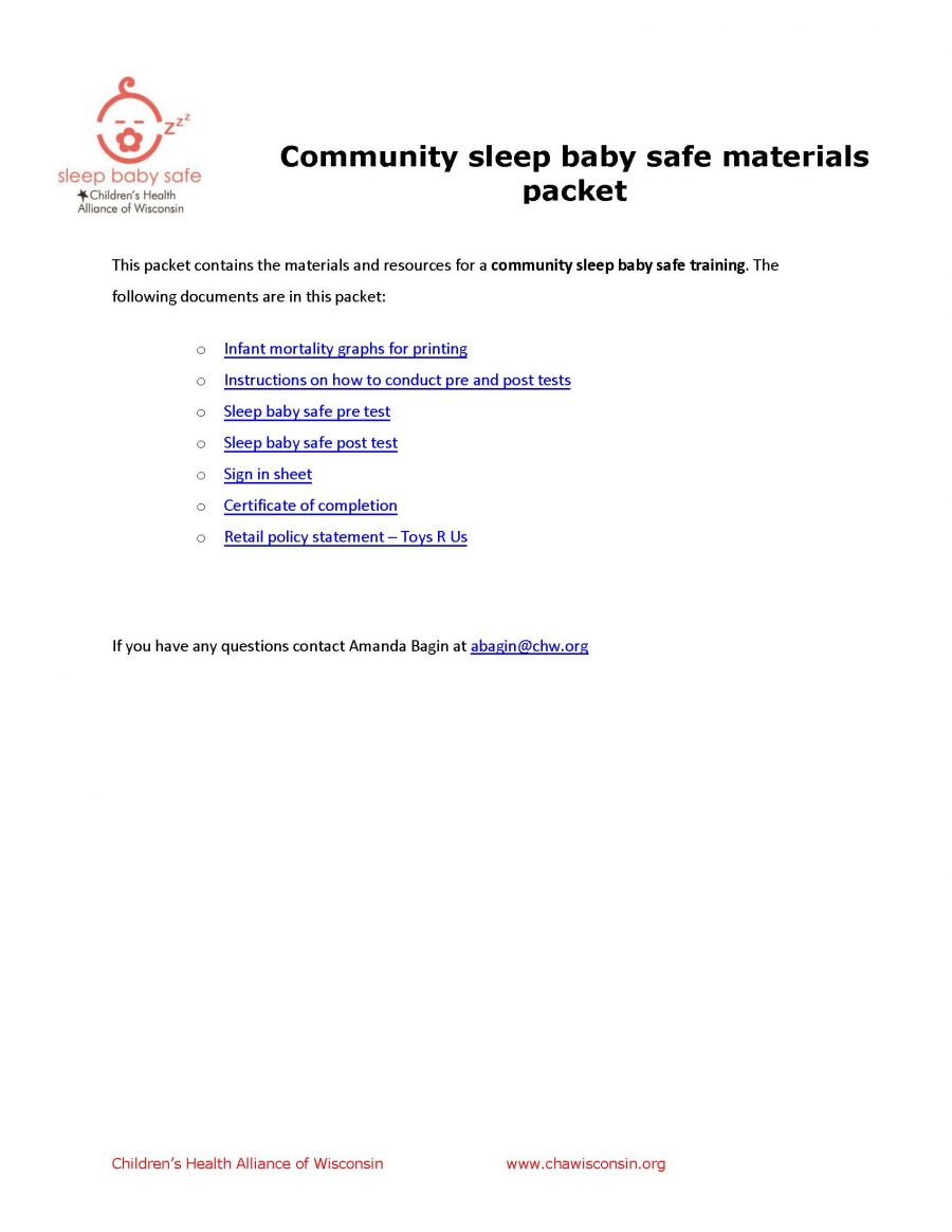 Community SBS Materials Packet