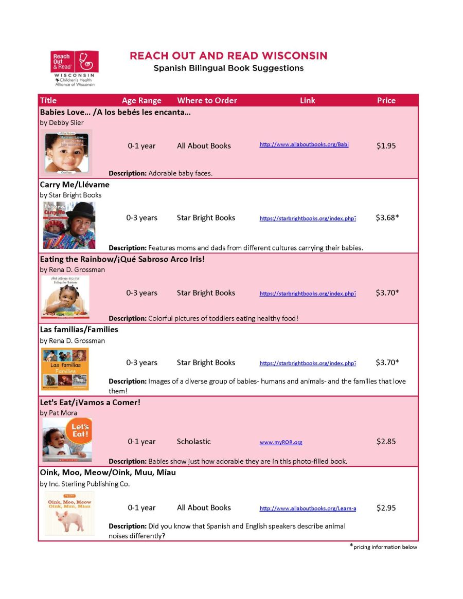 Spanish Bilingual Book List